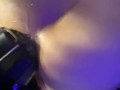 POV of a Chubby Girl Fucking His Ass and Making Him Take the Huge Knot of Her Dildo Over and Over