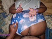 Big Booty Ebony take some Backshots with some handcuff on