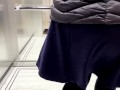 Public Fuck and Blowjob in a hotel elevator - risky cumshot on ass and whiped cum on elevator wall !