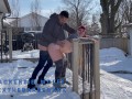 Public Sex in the Snow For Everyone to Watch