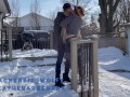 Public Sex in the Snow For Everyone to Watch