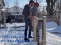 Public Sex in the Snow For Everyone to Watch