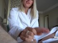 This Babe Knows how to Relax on Vacation. Handjob & Hard fuck her Pussy