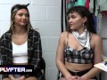 Shoplyfter - Naughty Teen Latinas Strike Up A Deal With Perv Officer To Get Them Out Of Trouble
