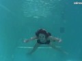 Nikita Vodorezova shows off her sexy body underwater