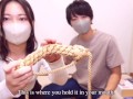 縄で緊縛された彼女をバイブと種付けプレスで拘束調教 Japanese Rope Tied up Fuck - Extreme Orgasm with Restrained Bondage