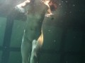 Siskina and Polcharova strip nude underwater