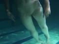Siskina and Polcharova strip nude underwater