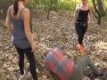 german brat girls kick grandpaps tommy outdoor