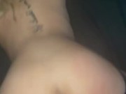 Curvy Milf loves to cum on bbc from backshots 