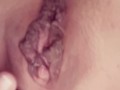 Big Pink Clit Big Dark Lips masturbation