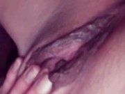 Big Pink Clit Big Dark Lips masturbation