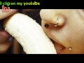 BANANA ASMR - FREE Youtube channel + Film by: Lily Lu / Model: Anuskatzz + Em / Tattoo ink SFW