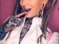 Anuskatzz WINK for you. More on Tiktok - name: Anuskatzz // SFW tattoo girl ink dreadlocks erotic