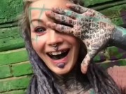 Anuskatzz WINK for you. More on Tiktok - name: Anuskatzz // SFW tattoo girl ink dreadlocks erotic