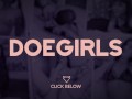 DOEGIRLS - Curly Hair Brunette Gia Ren Hot Shower And Fingering Orgasms