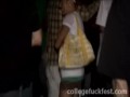 Pussy fucked college babe is grinded hard
