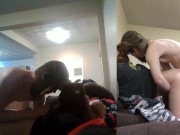 Heather Kane grins as Chump Dumps his Whole Load in 60 seconds flat!