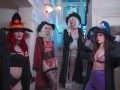 Hardcore orgy with four sexy witches and one big dick AliceBong