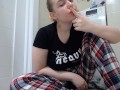 my stepbrother filmed me cumming with a vibrator