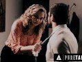PURE TABOO Ditzy Assistant Tiffany Watson Bangs Her Boss On Her First Day