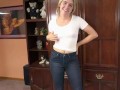 ChickPass - Young hottie Opal Castle's in jeans and sucking a cock