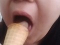 LICKING delicious ICE CREAM
