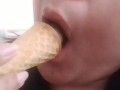 LICKING delicious ICE CREAM