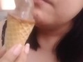 LICKING delicious ICE CREAM