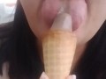 LICKING delicious ICE CREAM