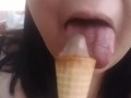 LICKING delicious ICE CREAM