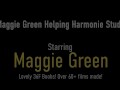 Big Tits Tutor Maggie Green Tongue Fucks Harmonie Marquis