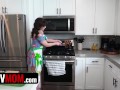 Perv Mom - Step Mom Is Upset For Burning Dinner & Gets Cheered Up By Step Son's Big Boner