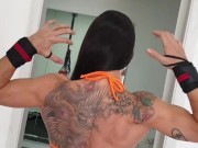 Pull ups and flex by Angelmuscles