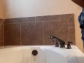 Bathtub Pissing With A Hard Cock
