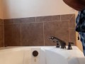 Bathtub Pissing With A Hard Cock