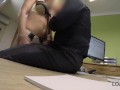 LOAN4K. Creditor permits MILF to have fun with his dick in the office