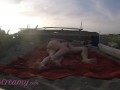Strangers caught us masturbating on nudist beach in Maspalomas Dunes Canary with cumshot Part 1