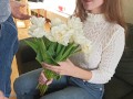 Gave her flowers and stopped being virgin anymore, creampied teen after sex with blowjob