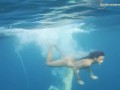 Aneta is a wonderful big tits babe underwater