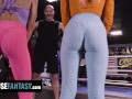 Freeuse Fantasy - Two Hot Friends Attend Boxing Class And Get Dominated By Their Coach