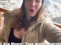 VLOG PORN, Une randonnée en raquette se transforme en baise exhib à la neige, j'avale tout le sperme