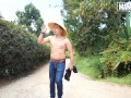 MAMACITAZ - Blonde Teen Lali Love Picked Up By Farmer To Have A Good Time
