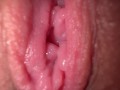 Close up pussy masturbation, real orgasm