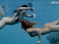 Andrea and Monica but also Janka get horny in the pool