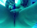 Squirt orgasm by Electric toothbrush in the Tancenter.
