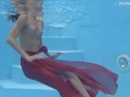 Tiny skinny pornstar Hermione Ganger in the pool