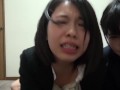 Bottomless Japanese female employees after work sex party