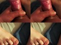 FeetingMe Compilation 04 - Foot fisting my man and masturbate with Fleshlight 