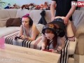 MyDirtyHobby - Kinky Teen FinaFoxy Sucks Her Stepbrother While She Plays Games With Her Friend